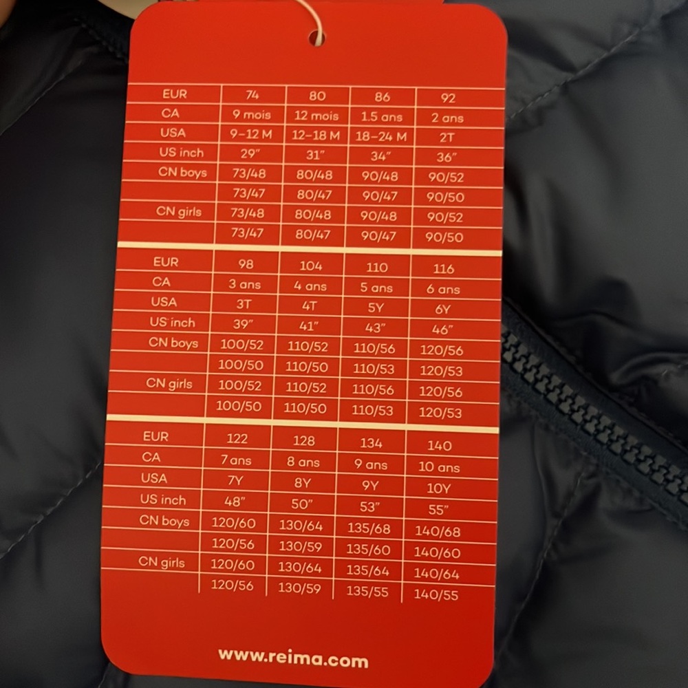 Reima down jacket 2T - NWT - Picture 4 of 4